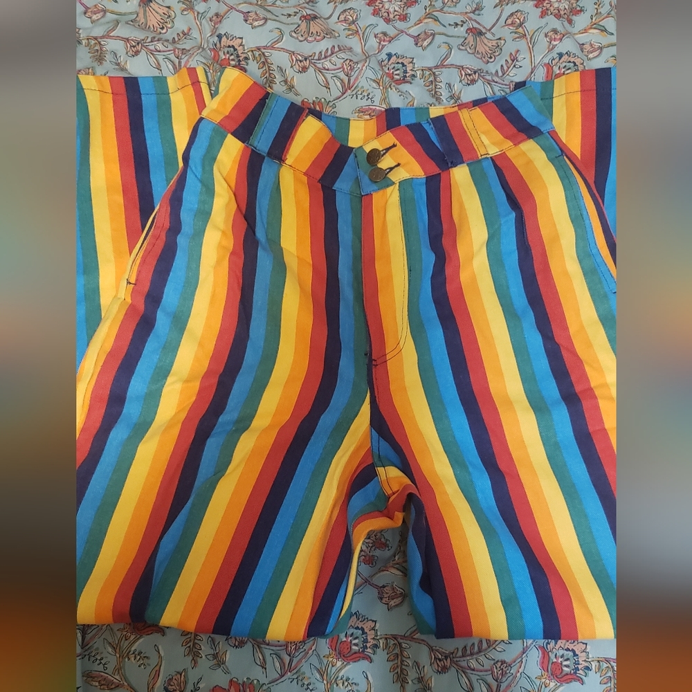Lucy and Yak Rainbow Addison Pants
